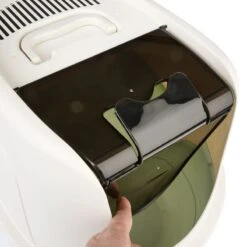 TIAKI Teala Covered Litter Box White/teal -Zoo Plus 419403 tiaki haubentoilette teala fg 9588 8