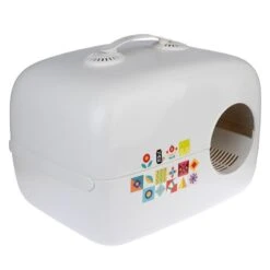 TIAKI Rex Covered Litter Box White
