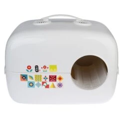 TIAKI Rex Covered Litter Box White -Zoo Plus 419496 tiaki litter box rex fg 6168 1