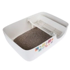 TIAKI Rex Covered Litter Box White -Zoo Plus 419496 tiaki litter box rex fg 6182 9
