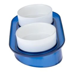 TIAKI Deep Sea Duo Ceramic Bowls 2 X 400ml, Diameter 13cm -Zoo Plus 420198 tiaki duo bowl deep sea fg 4179 0