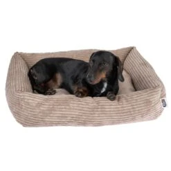 TIAKI Lincoln Cord Dog Bed 65 X 55 X 15 Cm (L X W X H) -Zoo Plus 422715 tiaki hundebett cord lincoln fg 8131 2 1