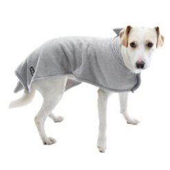 TIAKI Dog Bathrobe - Shark Approx. 40cm Back Length -Zoo Plus 423699 dog bathrobe shark fg 8267 8 2