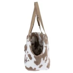 TIAKI Cow Print Shoulder Carrier 41 X 27 X 29cm (L X W X H) -Zoo Plus 423899 shoulder bag cow print fg 7574 7