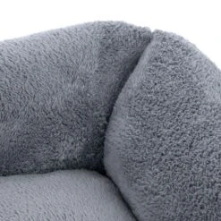 TIAKI Lazy Bear Dog Bed – Dark Grey Size M: 70 X 55 X 20cm (L X W X H) -Zoo Plus 446105 tiaki hundebett lazy bear dunkelgrau fg 4128 9