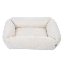 TIAKI Lazy Bear Dog Bed – Ecru Size L: 100 X 80 X 20cm (L X W X H) -Zoo Plus 446107 tiaki hundebett lazy bear ecru fg 4105 6 1