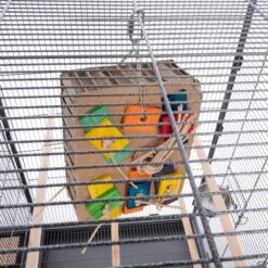 TIAKI Shreddy Cardboard Box Bird Toy 15 X 8 X 23cm (L X W X H) -Zoo Plus 451113 cage fg 0052 2