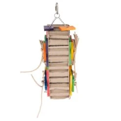 TIAKI Shreddy Cardboard Box Bird Toy 15 X 8 X 23cm (L X W X H) -Zoo Plus 451113 tiaki sfredding toy shreddy carton fg 9328 1