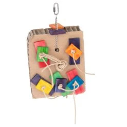 TIAKI Shreddy Cardboard Box Bird Toy 15 X 8 X 23cm (L X W X H) -Zoo Plus 451113 tiaki sfredding toy shreddy carton fg 9329 5