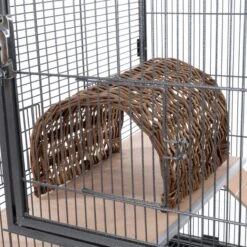 TIAKI Wicker Tunnel Approx. 25.5 X 21.5 X 18cm (L X W X H) -Zoo Plus 451796 cage fg 0194 6