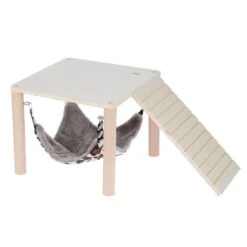 TIAKI Small Animal Platform With Hammock 49.5 X 28.5 X 23cm (L X W X H)