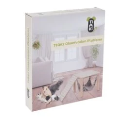 TIAKI Small Animal Platform With Hammock 49.5 X 28.5 X 23cm (L X W X H) -Zoo Plus 451798 tiaki observation platform fg 9923 3