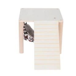 TIAKI Small Animal Platform With Hammock 49.5 X 28.5 X 23cm (L X W X H) -Zoo Plus 451798 tiaki observation platform fg 9927 2