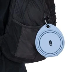 TIAKI Mini Double Portable Silicone Bowl 2 X 350ml -Zoo Plus 452297 tiaki double portable silicine bowl mini 350ml fg 5095 9