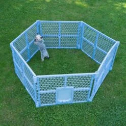 TIAKI 6-Panel Plastic Playpen 150 X 170 X 66 Cm (L X W X H) -Zoo Plus 452598 tiaki playpen dog fg 9326 3