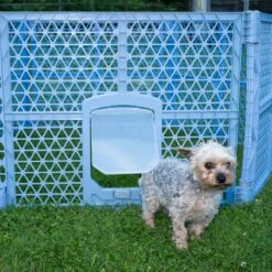 TIAKI 6-Panel Plastic Playpen 150 X 170 X 66 Cm (L X W X H) -Zoo Plus 452598 tiaki playpen dog fg 9353 9