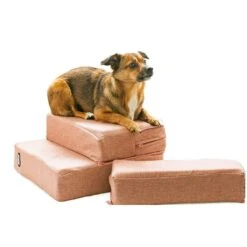 TIAKI Step & Sleep Pet Staircase 40 X 40 X 30cm (L X W X H) -Zoo Plus 458896 tiaki pet stairs step sleep replacement cover pink4 2
