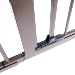 TIAKI Brown Dog Gate With Side Panel 78 X 77 - 103cm (H X W) -Zoo Plus 463505 tiaki brown dog gate fg 0462 9