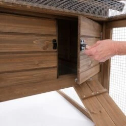 TIAKI Rabbit Hutch Attached Enclosure: 116 X 78 X 89.8 Cm (L X W X H) -Zoo Plus 463567 tiaki rabbit hutch fg 3723 2