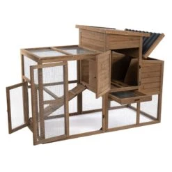 TIAKI Ranch Wooden Chicken Coop (Optionally Expandable) Attached Enclosure: 116 X 78 X 89.8 Cm (L X W X H) -Zoo Plus 465396 tiaki wooden chicken coop ranch fg 3282 4