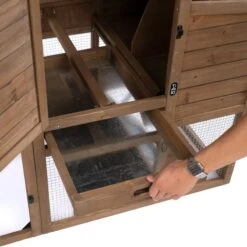 TIAKI Ranch Wooden Chicken Coop (Optionally Expandable) Attached Enclosure: 116 X 78 X 89.8 Cm (L X W X H) -Zoo Plus 465396 tiaki wooden chicken coop ranch fg 3284 1