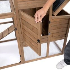 TIAKI Ranch Wooden Chicken Coop (Optionally Expandable) Attached Enclosure: 116 X 78 X 89.8 Cm (L X W X H) -Zoo Plus 465396 tiaki wooden chicken coop ranch fg 3288 2