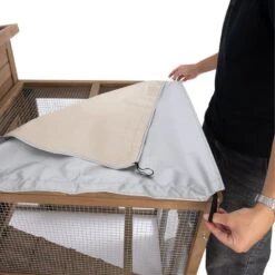 TIAKI Ranch Wooden Chicken Coop (Optionally Expandable) Attached Enclosure: 116 X 78 X 89.8 Cm (L X W X H) -Zoo Plus 465396 tiaki wooden chicken coop ranch fg 3311 4