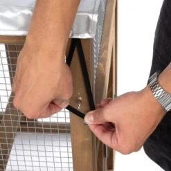 TIAKI Ranch Wooden Chicken Coop (Optionally Expandable) Attached Enclosure: 116 X 78 X 89.8 Cm (L X W X H) -Zoo Plus 465396 tiaki wooden chicken coop ranch fg 3312 9