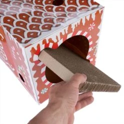 TIAKI Gingerbread Cat Scratching Tunnel 1 Tunnel -Zoo Plus 465729 tiaki ginderbread cat scratcher tunnel fg 9473 4