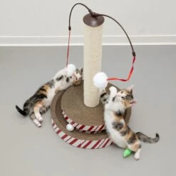 TIAKI 4-in-1 Multi-Toy Scratching Post For Cats 1 Toy -Zoo Plus 469096 4in1 multitoy cat scratcher fg 8457 4