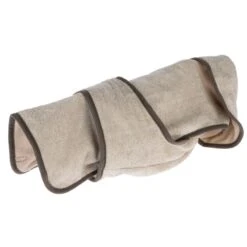 TIAKI Snuggle Dog Bathrobe Approx. 50cm (Back Length) -Zoo Plus 470697 pla snuggle s fg 2462 9 1