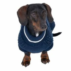 TIAKI Reflective Knit Dog Jumper - Dark Blue Approx. 40cm Back Length -Zoo Plus 470896 reflective knit 40cm dog fg 3646 5 2