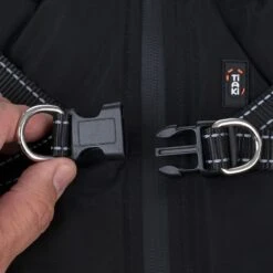 TIAKI Arkon Dog Coat With Harness - Black Approx. 50cm Back Length -Zoo Plus 471499 harness arkon 40cm fg 2658 6