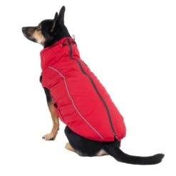 TIAKI Arkon Dog Coat With Harness - Red Approx. 45cm (Back Length) 28 TIAKI Arkon Dog Coat With Harness - Red Approx. 45cm (Back Length) -Zoo Plus 471507 arkon rot 45cm dog fg 4121 5