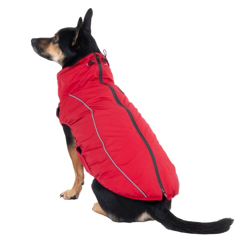 TIAKI Arkon Dog Coat With Harness - Red Approx. 45cm (Back Length) 9 TIAKI Arkon Dog Coat With Harness - Red Approx. 45cm (Back Length) - Image 9