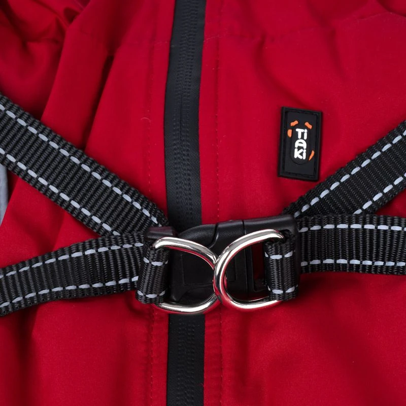 TIAKI Arkon Dog Coat With Harness - Red Approx. 45cm (Back Length) 11 TIAKI Arkon Dog Coat With Harness - Red Approx. 45cm (Back Length) - Image 11