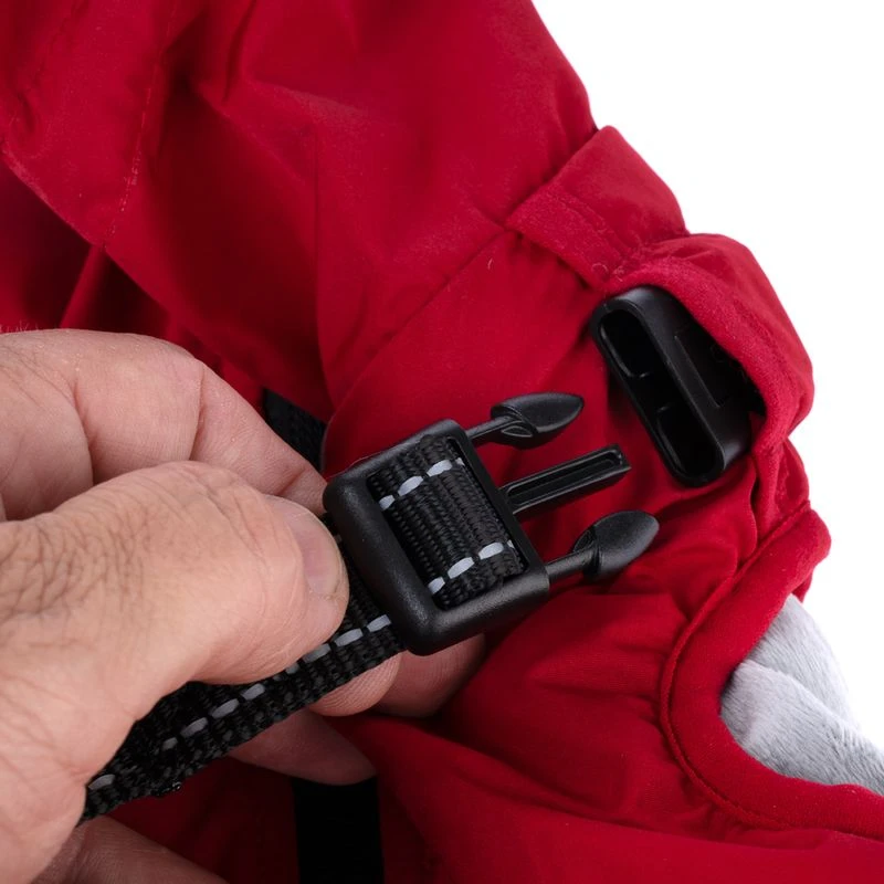 TIAKI Arkon Dog Coat With Harness - Red Approx. 45cm (Back Length) 19 TIAKI Arkon Dog Coat With Harness - Red Approx. 45cm (Back Length) - Image 19