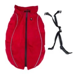 TIAKI Arkon Dog Coat With Harness - Red Approx. 45cm (Back Length) 29 TIAKI Arkon Dog Coat With Harness - Red Approx. 45cm (Back Length) -Zoo Plus 471507 harness arkon 45cm fg 2630 8