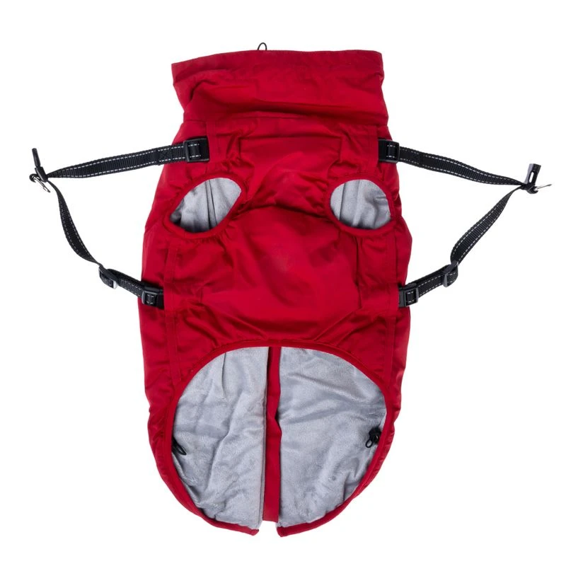 TIAKI Arkon Dog Coat With Harness - Red Approx. 45cm (Back Length) 17 TIAKI Arkon Dog Coat With Harness - Red Approx. 45cm (Back Length) - Image 17
