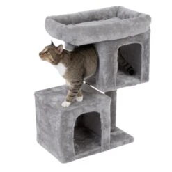 TIAKI Shadow Cat Tree – Small Grey -Zoo Plus 474497 tiaki kratzbaum shadow small fg 6113 5