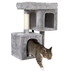 TIAKI Shadow Cat Tree – Small Grey -Zoo Plus 474497 tiaki kratzbaum shadow small fg 6118 5