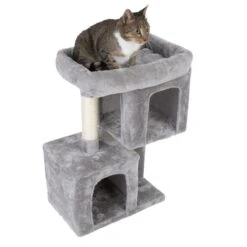 TIAKI Shadow Cat Tree – Small Grey -Zoo Plus 474497 tiaki kratzbaum shadow small fg 6125 3