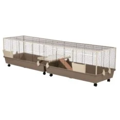 TIAKI XXL Rabbit Cage 240 X 58 X 52 Cm (L X W X H) -Zoo Plus 474506 tiaki rabbit cage xxl fg 2399 8