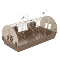 TIAKI Dome Rabbit Cage 120 X 58 X 52 Cm (L X W X H) -Zoo Plus 475097 pla tiaki rabbit cage dome fg 2488 0