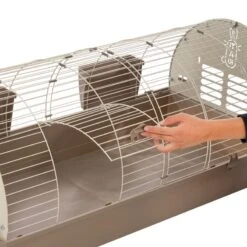 TIAKI Dome Rabbit Cage 120 X 58 X 52 Cm (L X W X H) -Zoo Plus 475097 tiaki rabbit cage dome fg 2487 4