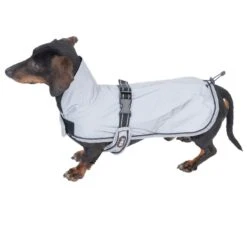 TIAKI Reflective Dog Coat - Silver Approx. 50cm (Back Length) -Zoo Plus 475429 reflective steel 30cm dog fg 7743 7 2