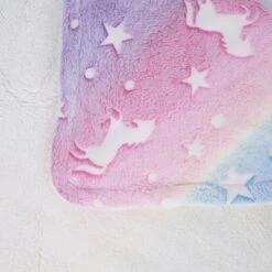 TIAKI Glowing Unicorns Cosy Blanket 100 X 70 Cm (L X W) -Zoo Plus 480210 decke unicorns fg 5192 0