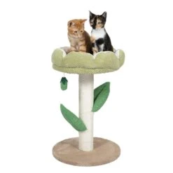 TIAKI Nature Blossom Scratching Tree Light Green -Zoo Plus 481735 tiaki nature blossom green fg 4649 1