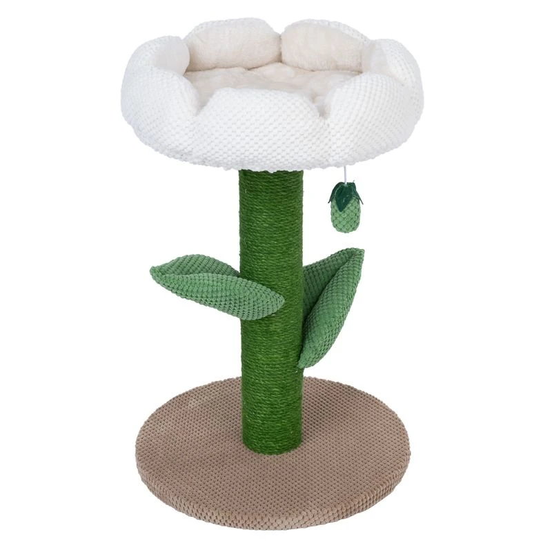 TIAKI Nature Blossom Scratching Tree White 2 TIAKI Nature Blossom Scratching Tree White - Image 2