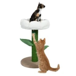 TIAKI Nature Blossom Scratching Tree Light Green -Zoo Plus 484296 tiaki nature blossom white fg 4587 9